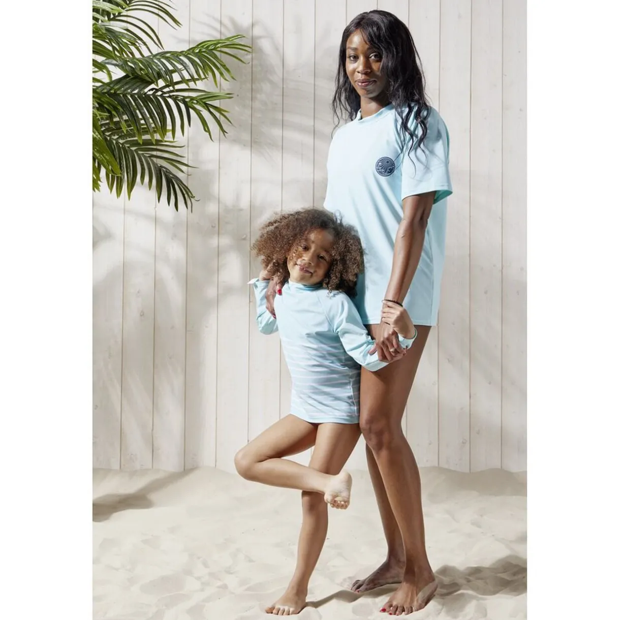 T-shirt manche longue protection UV50 enfant tissu bleu 30x40cm < Gifi Sale