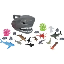 Tête de requin + 20 figurines