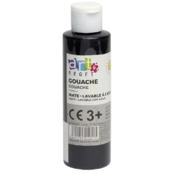 Tube de peinture gouache noir 150 ml < Gifi