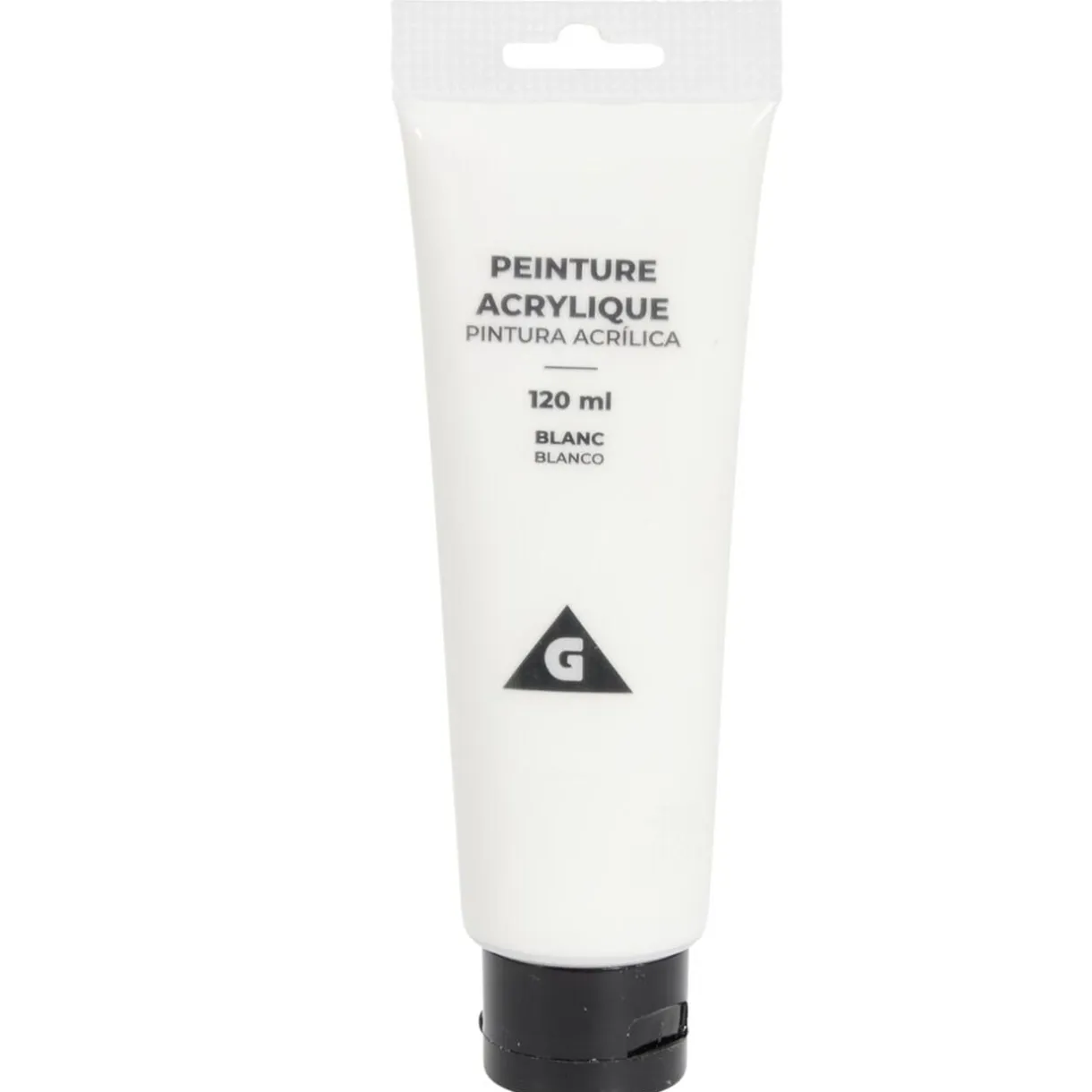 Tube peinture acrylique 120ml blanc < Gifi Discount
