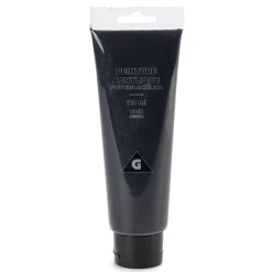 Tube peinture acrylique 120ml noir