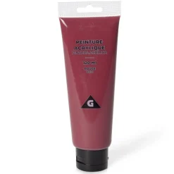 Tube peinture acrylique 120ml rouge