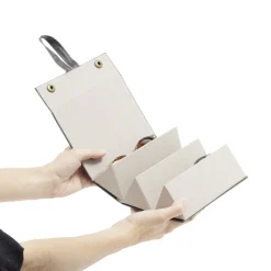 Étui à lunettes pour 3 paires organisateur de voyage simili noir 16x13xH6cm < Gifi Clearance