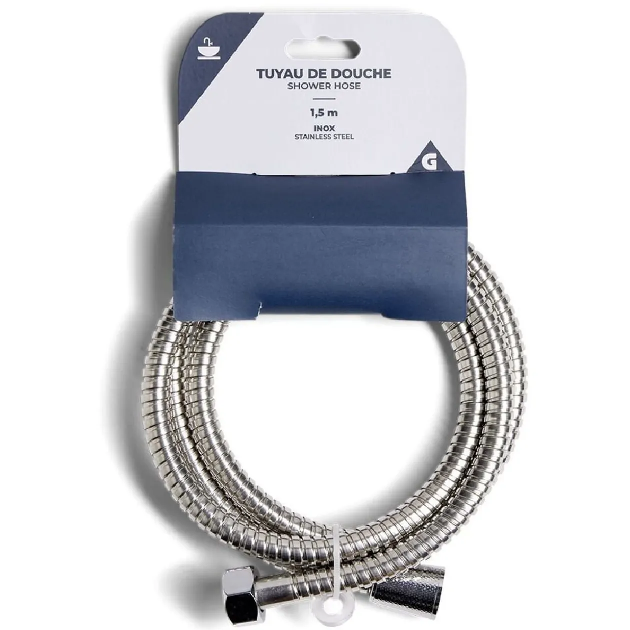 Tuyau flexible de douche en inox 1,5m