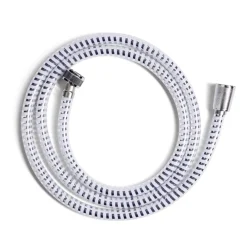 Tuyau flexible de douche plastique gris et blanc 1,5m < Gifi Discount