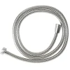 Tuyau flexible de douche plastique et métal gris 1,5m