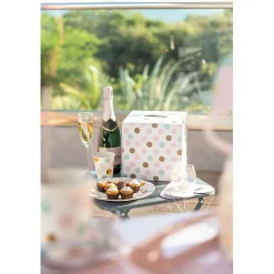 Urne d'anniversaire à poids de couleur rose, vert et doré en carton < Gifi Sale