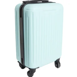 Valise cabine 26L rigide trolley 4 roues amovibles 51cm bleu clair < Gifi Best