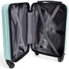 Valise cabine 26L rigide trolley 4 roues amovibles 51cm rose < Gifi Outlet