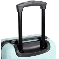 Valise cabine 26L rigide trolley 4 roues amovibles 51cm rose < Gifi Outlet