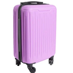 Valise cabine 26L rigide trolley 4 roues amovibles 51cm rose < Gifi Outlet