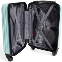 Valise cabine 26L rigide trolley 4 roues amovibles 51cm jaune < Gifi Sale