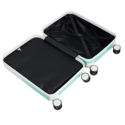 Valise cabine 32L trolley 4 roulettes dégradé bleu 35x20xH55cm < Gifi New