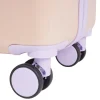 Valise cabine 32L trolley 4 roulettes dégradé violet et rose 35x20xH55cm < Gifi Outlet
