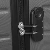 Valise cabine plastique rigide 4 roues gris H50cm < Gifi Online
