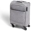 Valise cabine souple 30L 4 roues gris H55cm