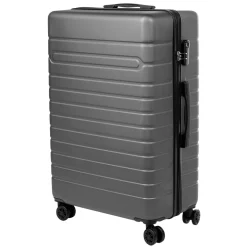 Valise rigide plastique gris 4 roues H70cm < Gifi New