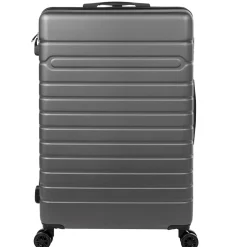 Valise rigide plastique gris 4 roues H70cm < Gifi New