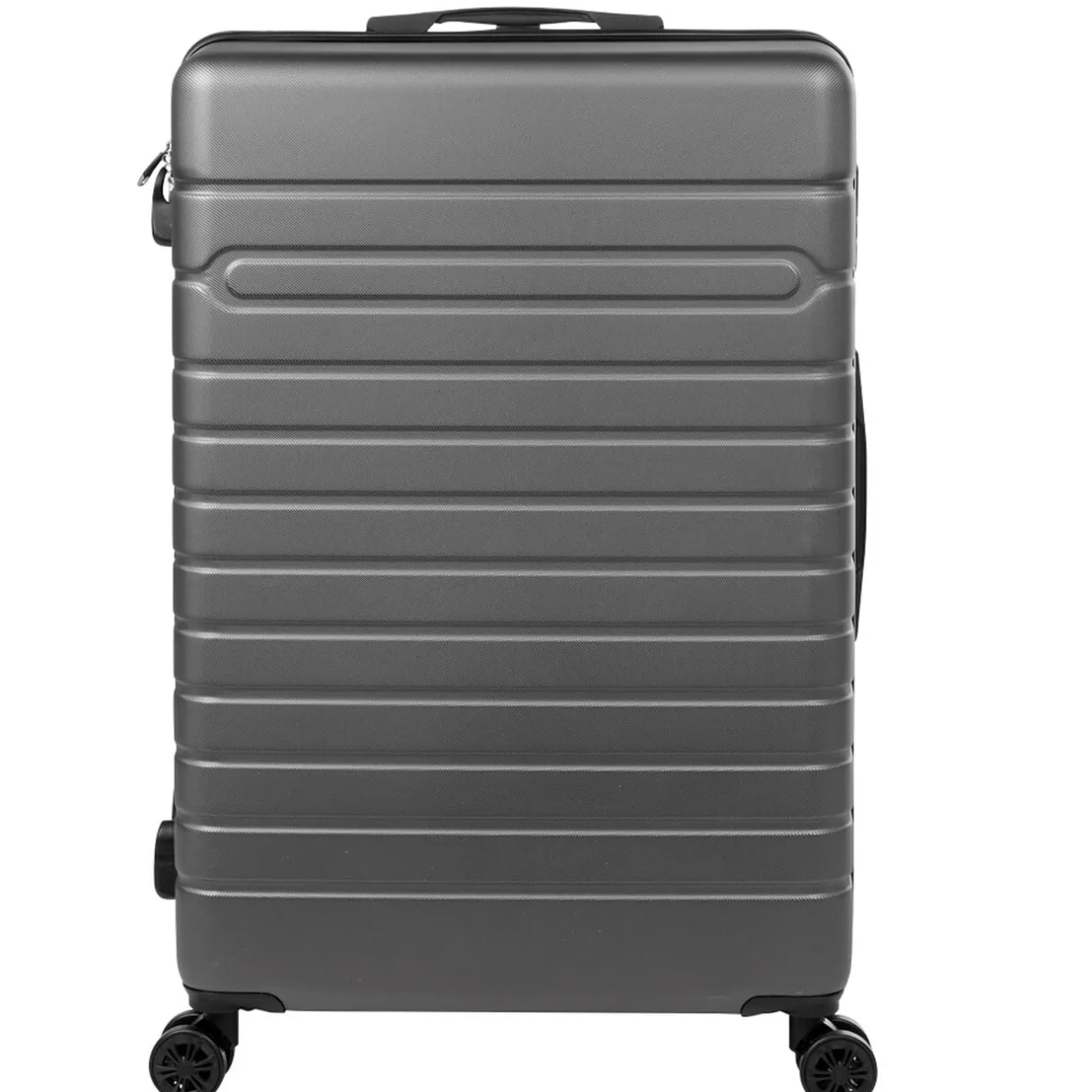Valise rigide plastique gris 4 roues H70cm < Gifi New