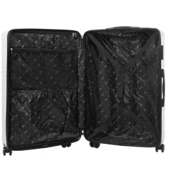 Valise rigide plastique gris 4 roues H70cm < Gifi New