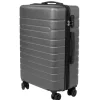 Valise rigide plastique gris 4 roues H60cm < Gifi