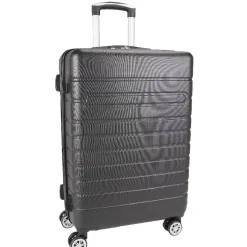 Valise rigide plastique noir H66cm