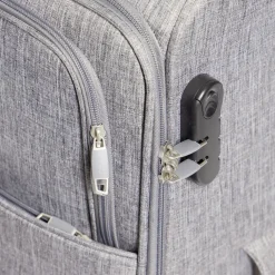 Valise souple 73L polyester gris < Gifi Discount
