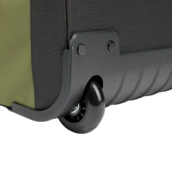 Valise souple 32L taille cabine 2 roues textile vert kaki 30,5x21xH53cm