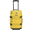 Valise souple 32L taille cabine 2 roues textile jaune 30,5x21xH53cm