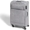 Valise trolley souple 4 roues 50L gris H68cm