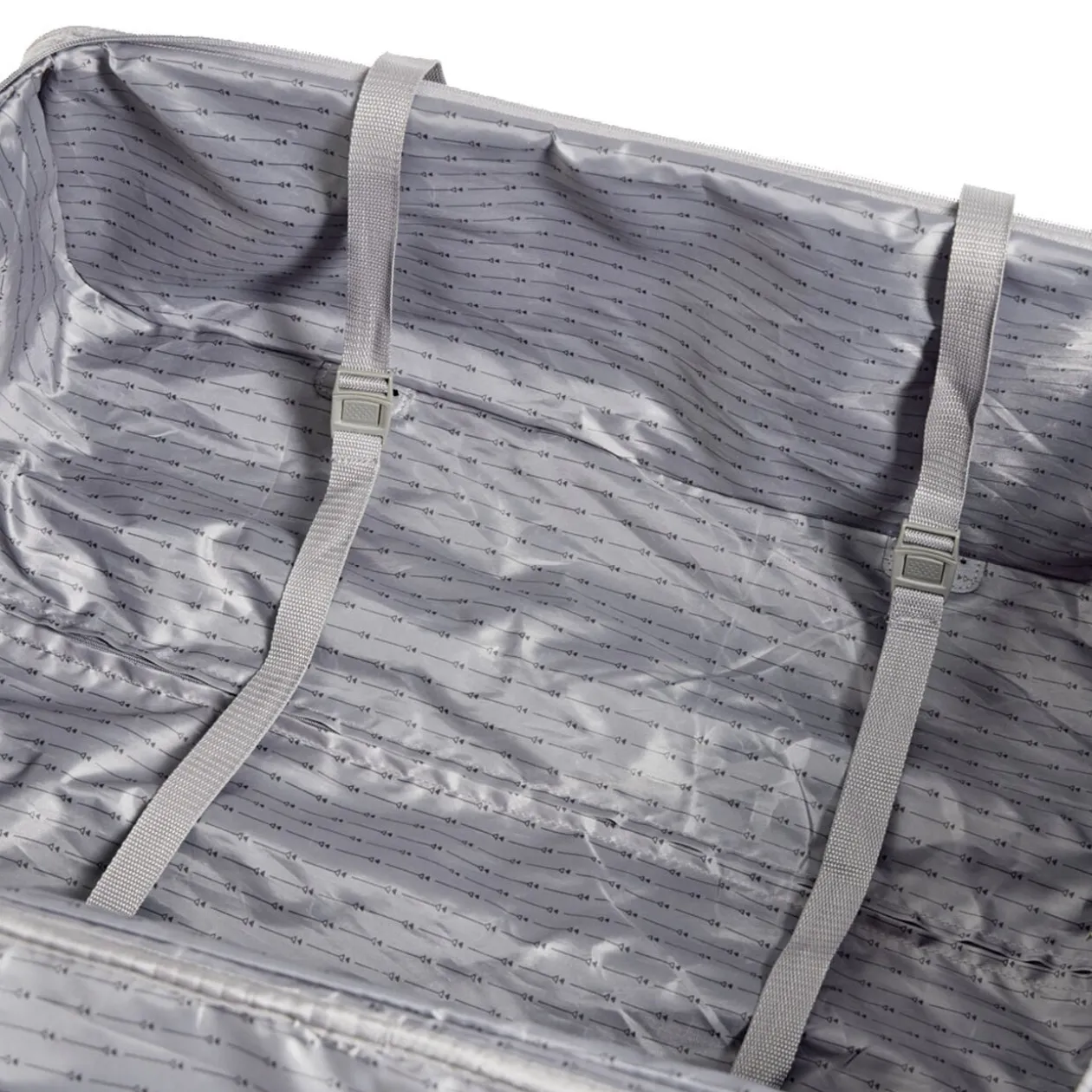 Valise trolley souple 4 roues 50L gris H68cm
