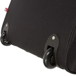 Valise trolley souple 2 roues 54L noir H60cm