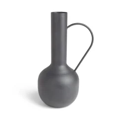 Vase amphore métal noir Ø14,5xH25cm < Gifi
