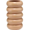 Vase anneau céramique marron terracotta Ø11,7xH20,6cm