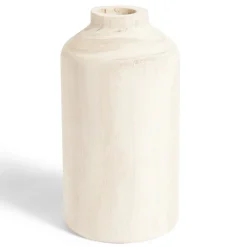 Vase bois beige naturel Ø9xH18cm