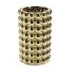 Vase bubble en céramique métallisée doré ou argenté Ø16xH24,5cm (2 modèles)