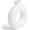 Vase céramique blanc H15cm