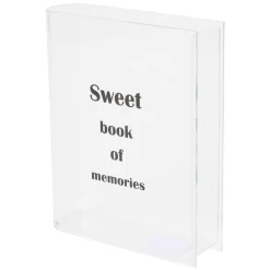 Vase céramique forme livre Sweet Book of Memories blanc et noir 15x4xH20cm < Gifi Discount