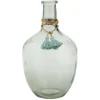 Vase Dame jeanne verre teinté H.30,5 cm