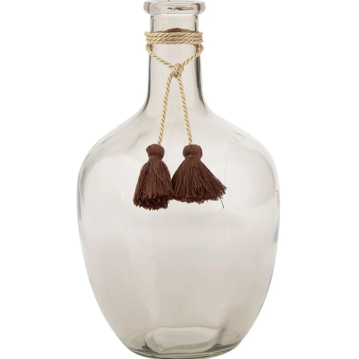 Vase Dame jeanne verre teinté H.30,5 cm