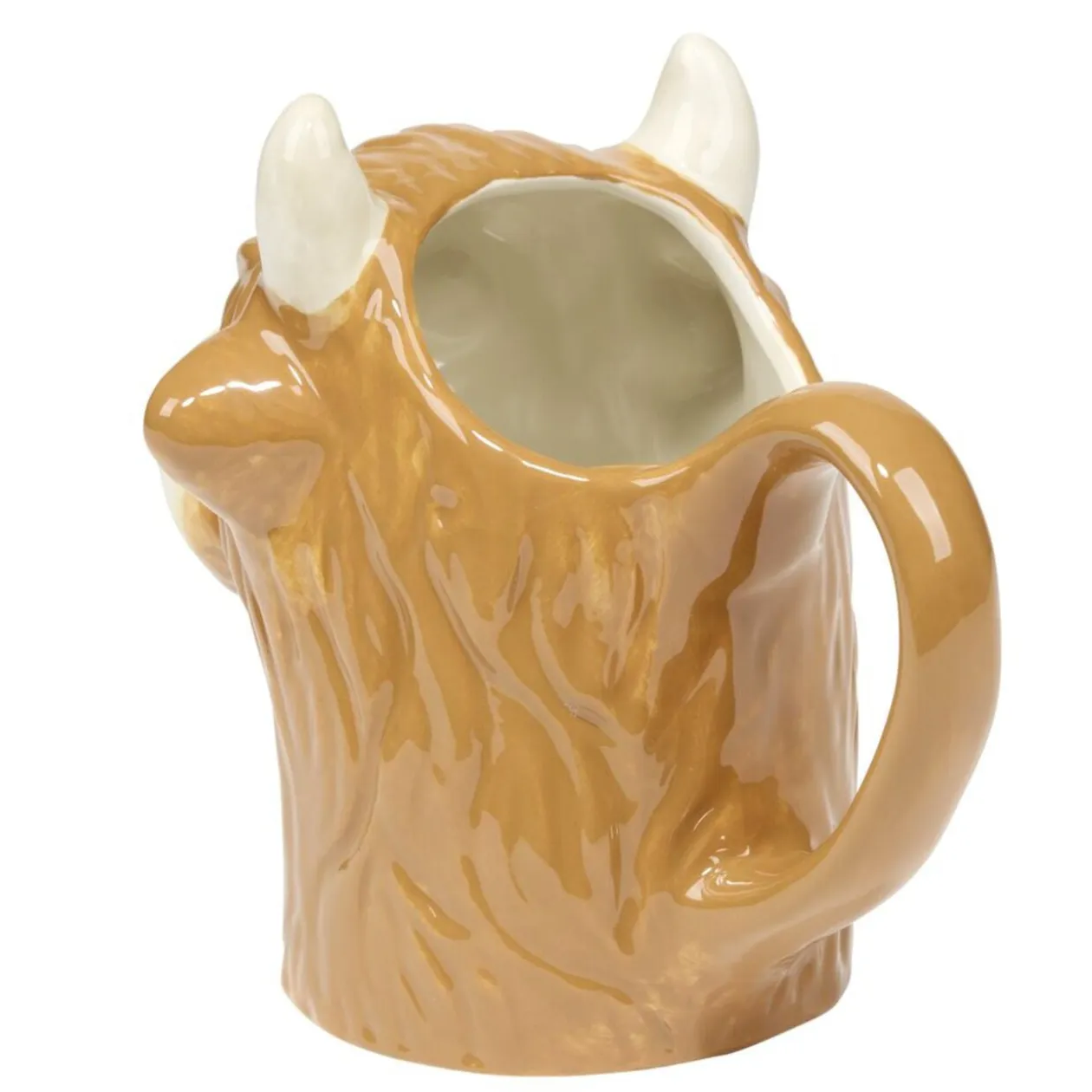 Vase décoratif vache Highland marron H18cm
