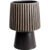 Vase en céramique déco noir et beige