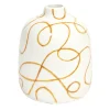 Vase en céramique motif courbe Ø7,5xH9,5cm (3 modèles) < Gifi Hot
