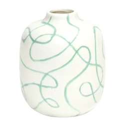 Vase en céramique motif courbe Ø7,5xH9,5cm (3 modèles) < Gifi Hot