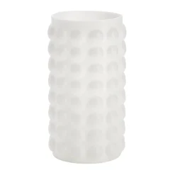Vase en verre Bubble iridescent blanc Ø12xH21,5cm