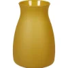 Vase Pampa en verre jaune moutarde mat < Gifi Best