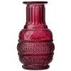 Vase rond en verre vert Ø6,5xH13,5cm < Gifi Outlet