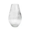 Vase strié en verre transparent Ø12xH20cm < Gifi