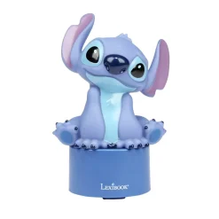 Veilleuse haut-parleur Disney Stitch bluetooth plastique bleu 13x9xH18,5cm