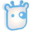 Veilleuse sur batterie vache blanc < Gifi